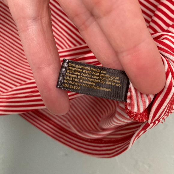 Outback Red
M- Red/white Striped w/ ruffles - Picture 4 of 5